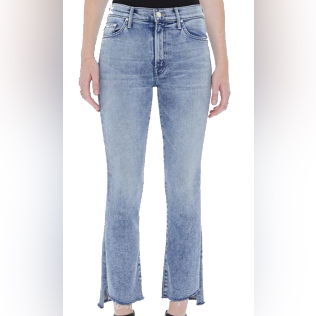 Mother Insider Crop Step Fray In Twice Sky
